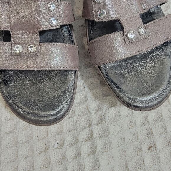 Naot Flirt Wedge Sandals Woman's EU 39 US 8-8.5 Shoes Rose Gold Brass Metallic - Picture 8 of 16